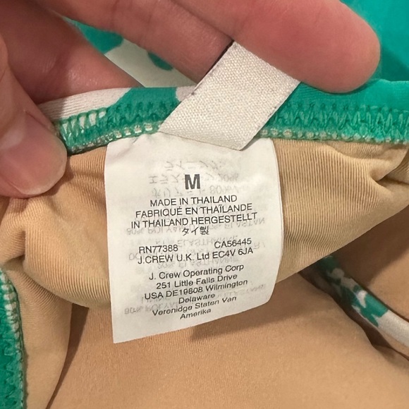 J Crew Floral Women’s One Piece Swimsuit Bathing Suit Sz M - Picture 4 of 4